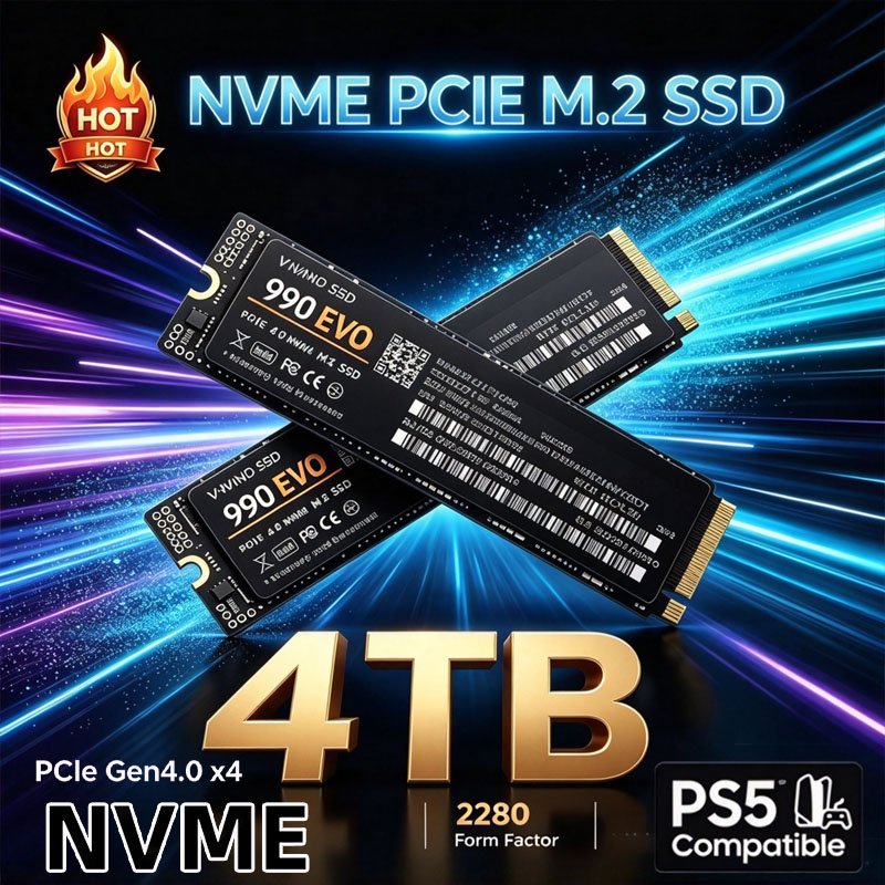 M.2 Nvme 4Tb Pcie 4.0 Ssd - 990 EVO 게이밍 M.2 NVMe SSD,