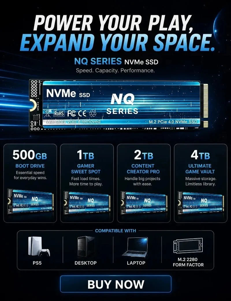 NQ 시리즈 NVMe SSD 2TB/4TB NVMe P - M.2 Nvme 4Tb Pcie 4.0 Ssd 리뷰 및 가격