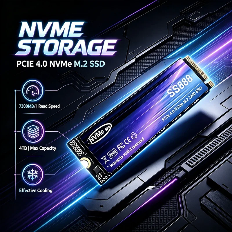 새로운 SS888 M.2 SSD 하드 디스크, 2TB, - M.2 Nvme 4Tb Pcie 4.0 Ssd 리뷰 및 가격